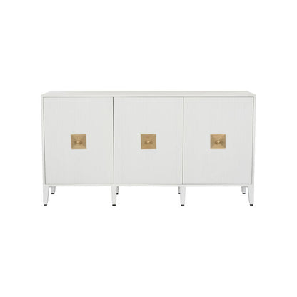 Chelsea House Burns White Multiple Shelves  Credenza
