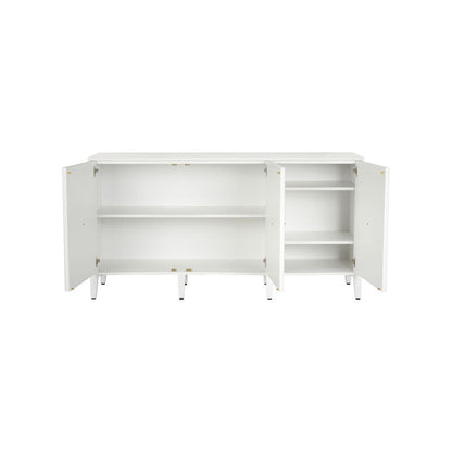 Chelsea House Burns White Multiple Shelves  Credenza