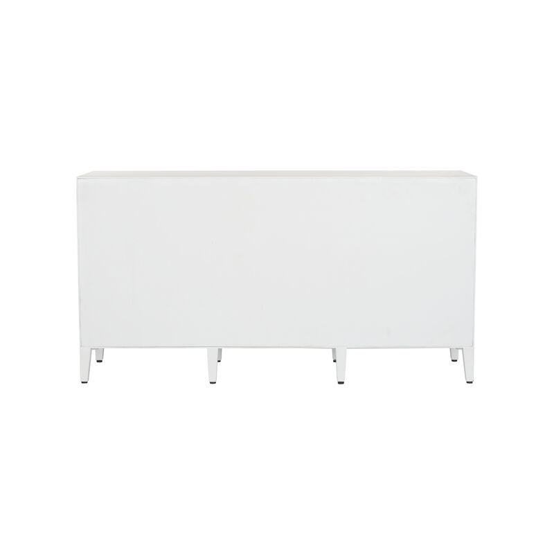 Chelsea House Burns White Multiple Shelves  Credenza