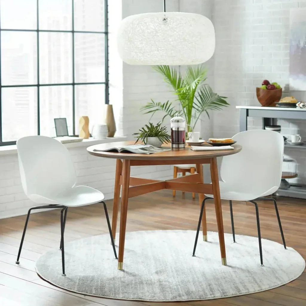 Byron Leather Armless Dining Chair 2PC - LOOMLAN - Zuo Modern - Dining Chairs