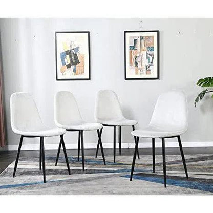 Byron Leather Armless Dining Chair 2PC - LOOMLAN - Zuo Modern - Dining Chairs