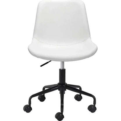 Byron Office Chair White-Office Chairs-Zuo Modern-LOOMLAN