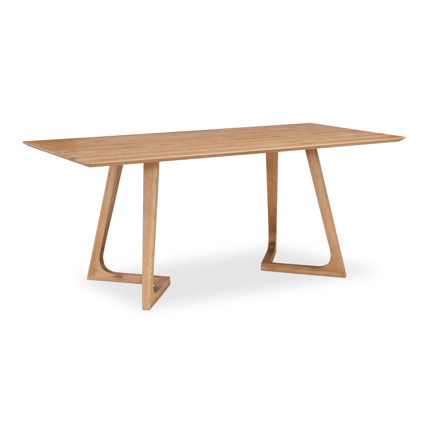 Godenza Natural Solid Oak Rectangular Dining Table