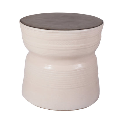Seasonal Living Ancaris Ring Handcrafted Ceramic Patio Accent Table