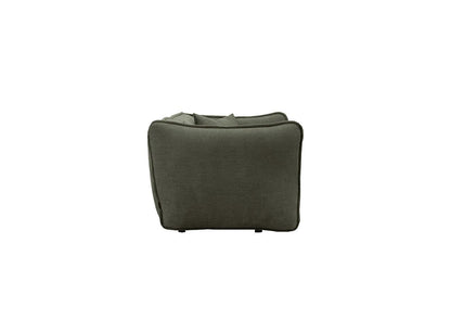 LOOMLAN Custom Upholstery Clover Plush Pillow-Soft Fabric Loveseat
