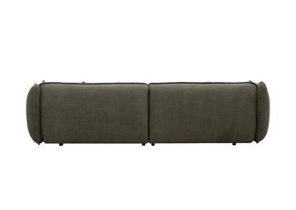 LOOMLAN Custom Upholstery Clover Plush Pillow-Soft Fabric Loveseat