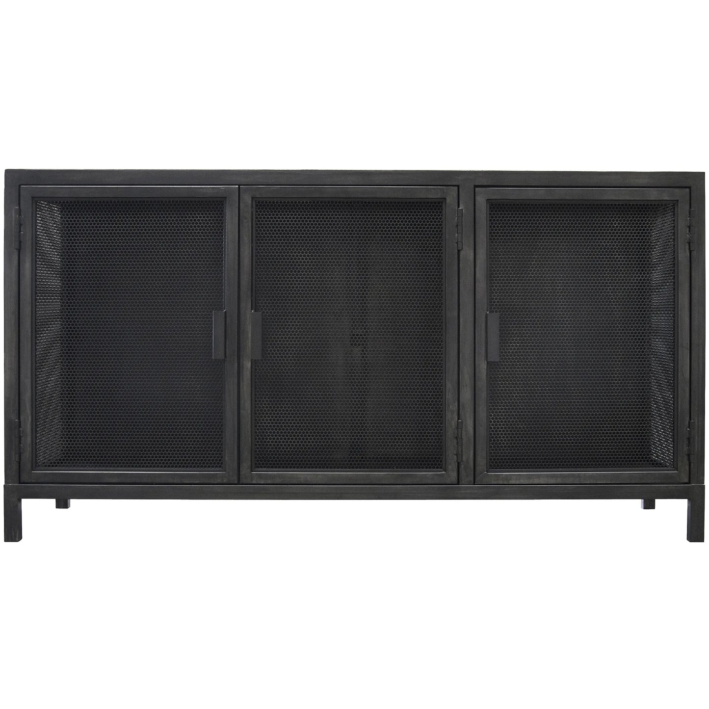 Beto Durable Steel Framed 3 Doors Cabinet