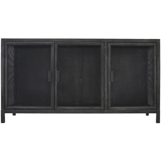 Beto Durable Steel Framed 3 Doors Cabinet