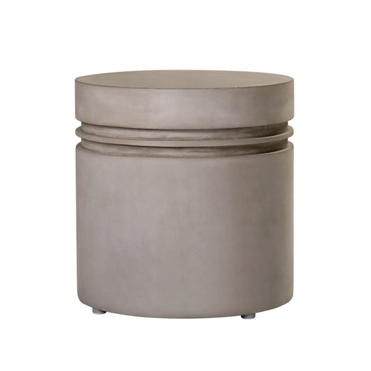 Seasonal Living Santori Double Ring Concrete Patio Accent Table
