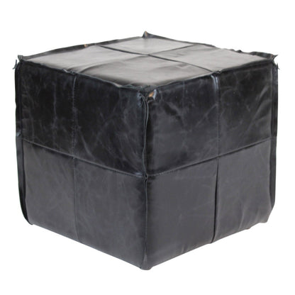 Argentinean Top Grain Leather Ottoman