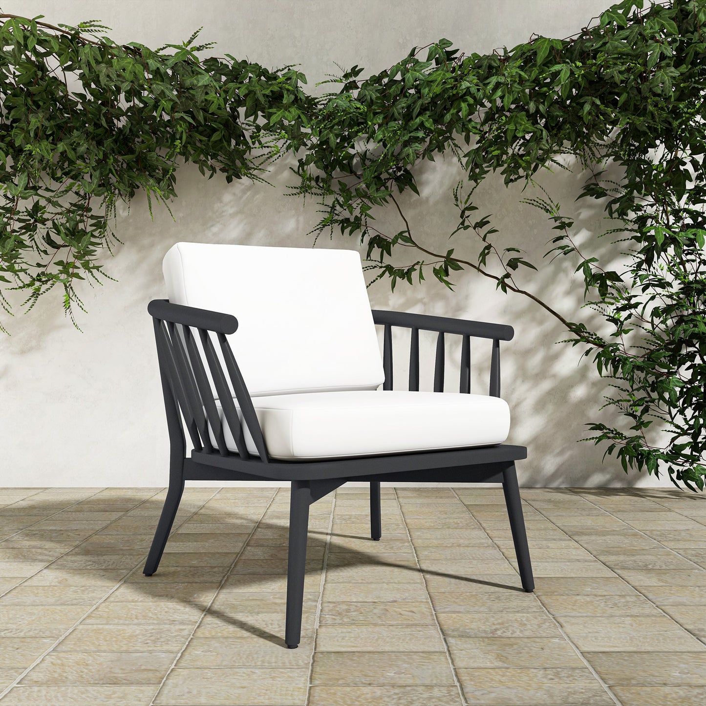 Wren Solid Teak Frame Outdoor Lounge Chair