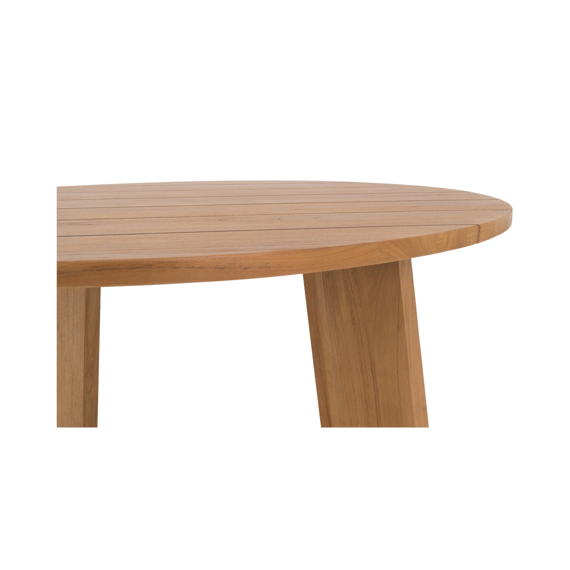 Moe's Home Delta Teak Round Outdoor Dining Table