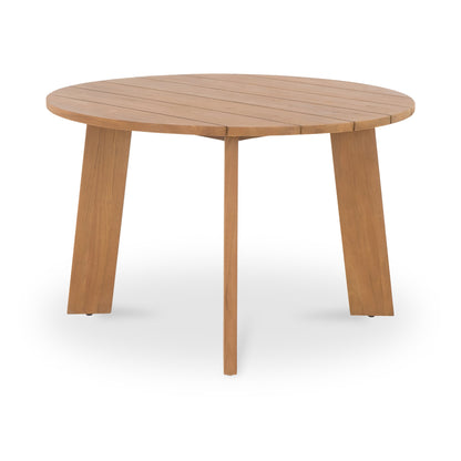 Moe's Home Delta Teak Round Outdoor Dining Table