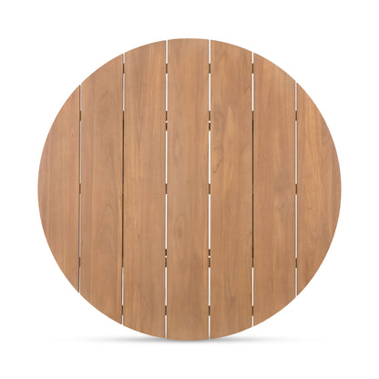 Moe's Home Delta Teak Round Outdoor Dining Table