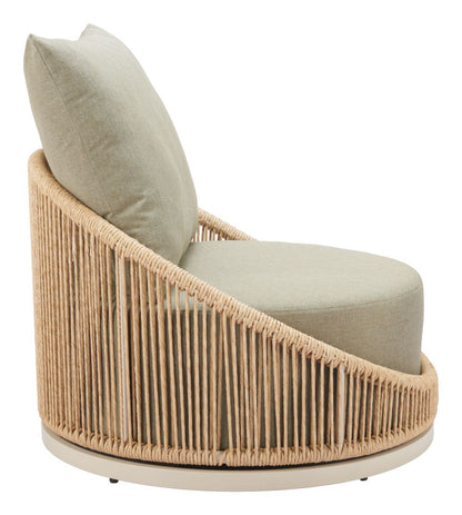Zuo Modern Cabana Olefin Fabric Swivel Outdoor Accent Chair