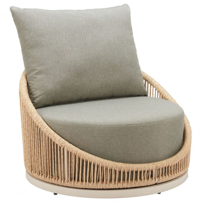 Zuo Modern Cabana Olefin Fabric Swivel Outdoor Accent Chair