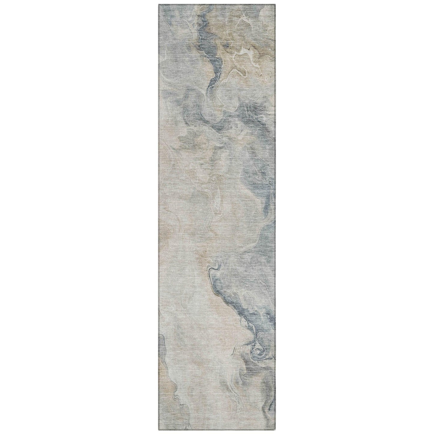 LOOMLAN Rugs Caelanor Brown Washable Indoor-Outdoor Rug