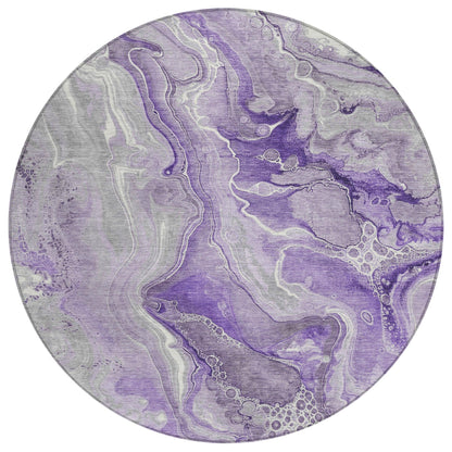 Caelara Purple Washable Indoor - Outdoor Rug - LOOMLAN - LOOMLAN Rugs - Outdoor Rugs