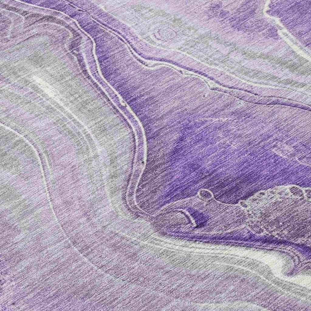 Caelara Purple Washable Indoor - Outdoor Rug - LOOMLAN - LOOMLAN Rugs - Outdoor Rugs