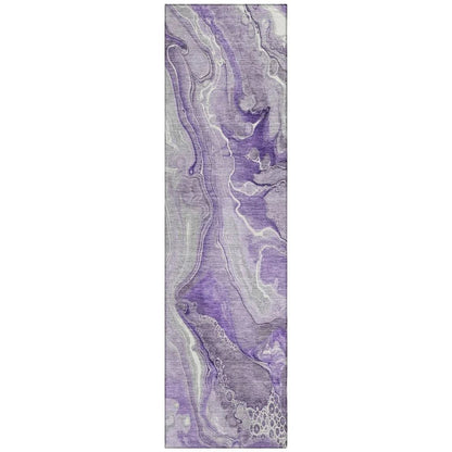 Caelara Purple Washable Indoor - Outdoor Rug - LOOMLAN - LOOMLAN Rugs - Outdoor Rugs