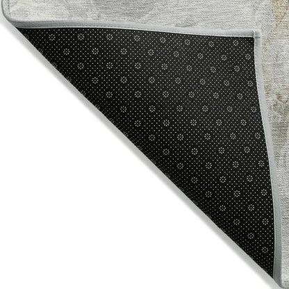 LOOMLAN Rugs Caelaris Ivory Washable Indoor-Outdoor Rug