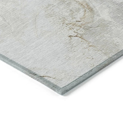LOOMLAN Rugs Caelaris Ivory Washable Indoor-Outdoor Rug