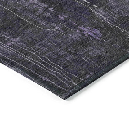 LOOMLAN Rugs Caelion Purple Washable Indoor-Outdoor Rug