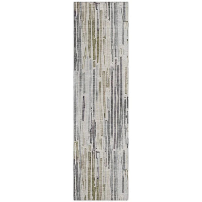 LOOMLAN Rugs Caelira Brown Washable Indoor-Outdoor Rug
