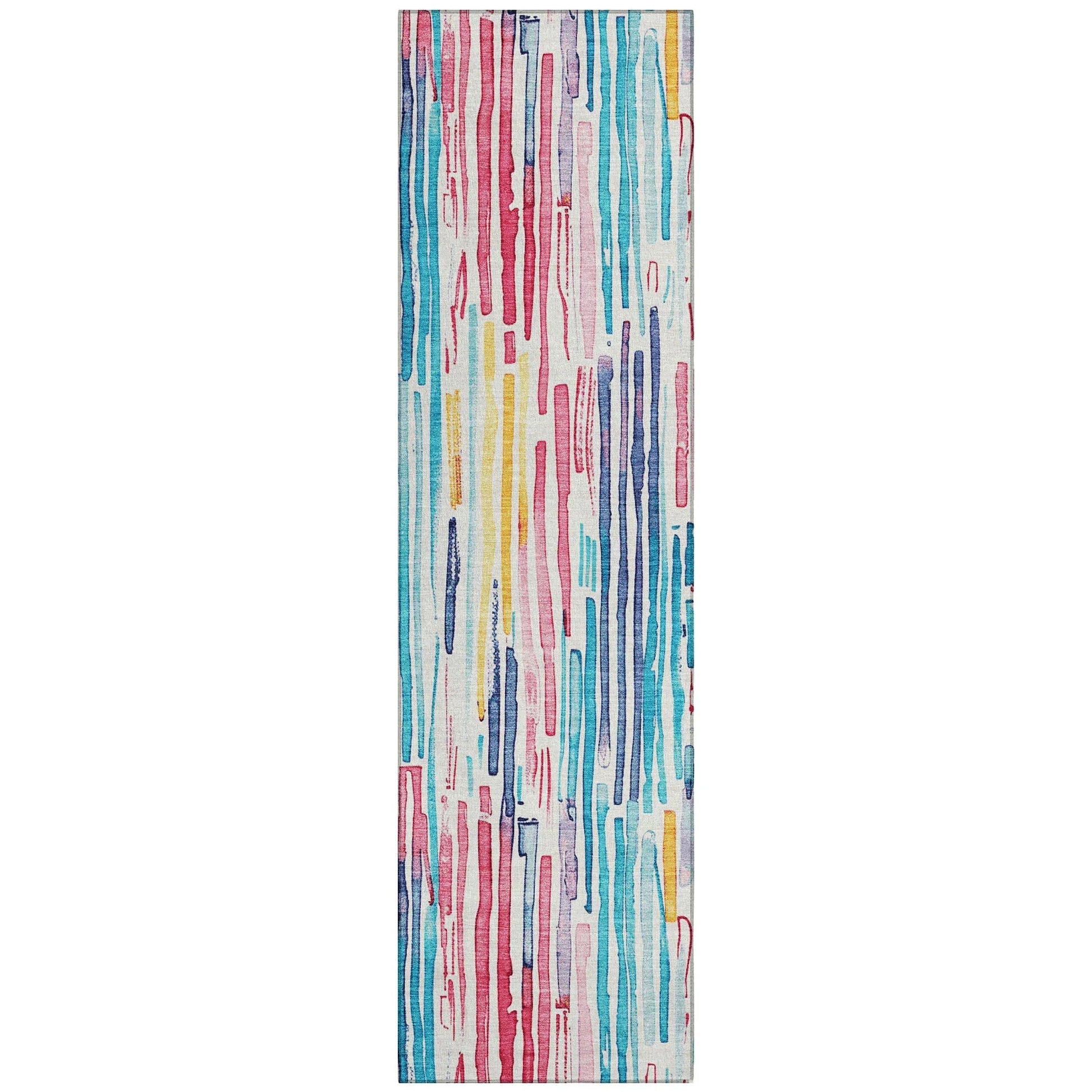 LOOMLAN Rugs Caelira Ivory Washable Indoor-Outdoor Rug