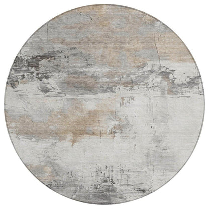 LOOMLAN Rugs Caelius Ivory Washable Indoor-Outdoor Rug