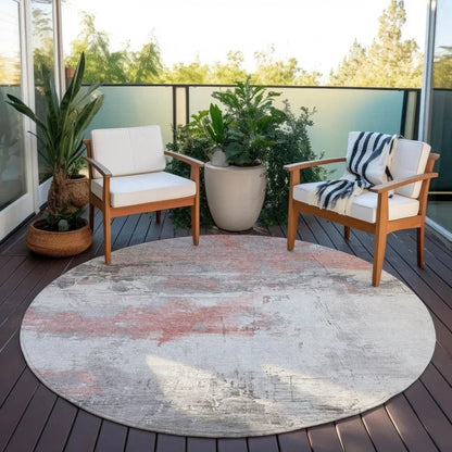 LOOMLAN Rugs Caelius Orange Washable Indoor-Outdoor Rug
