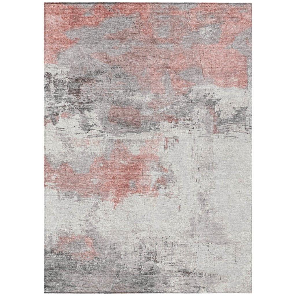 LOOMLAN Rugs Caelius Orange Washable Indoor-Outdoor Rug