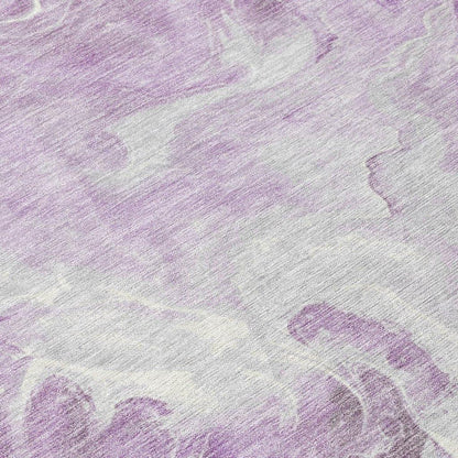 LOOMLAN Rugs Caelor Purple Washable Indoor-Outdoor Rug