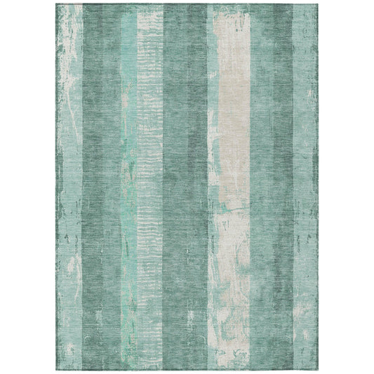 LOOMLAN Rugs Caelyn Seafoam Washable Indoor-Outdoor Rug