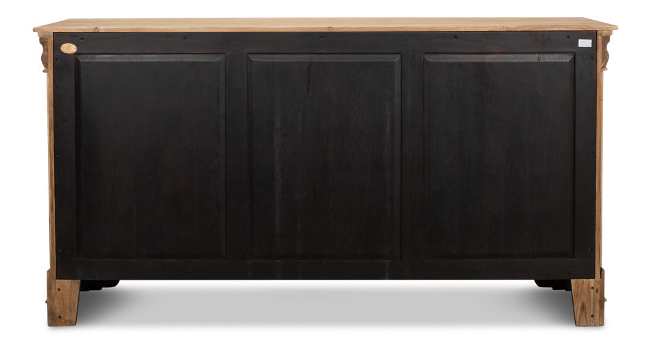 Cafe Au Lait Buffet Driftwood Finish-Sideboards-Sarreid-LOOMLAN