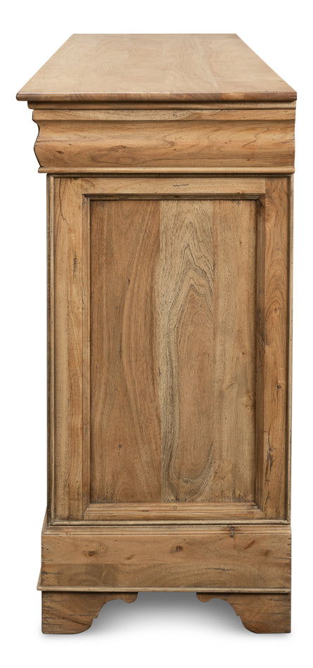 Cafe Au Lait Buffet Driftwood Finish-Sideboards-Sarreid-LOOMLAN