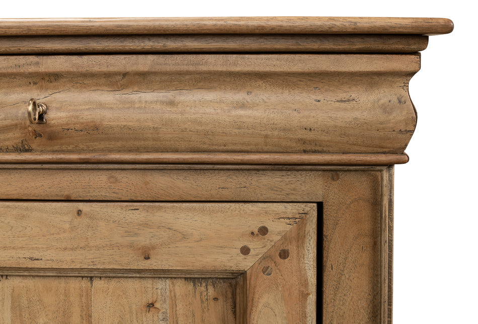 Cafe Au Lait Buffet Driftwood Finish-Sideboards-Sarreid-LOOMLAN