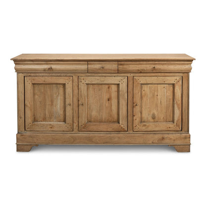 Cafe Au Lait Buffet Driftwood Finish-Sideboards-Sarreid-LOOMLAN