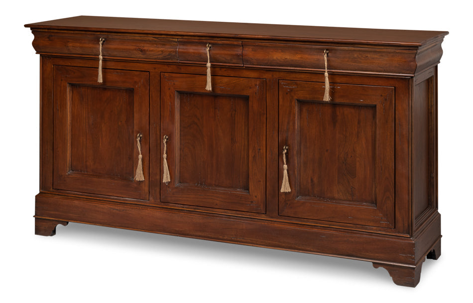 Cafe Au Lait Buffet Walnut-Sideboards-Sarreid-LOOMLAN