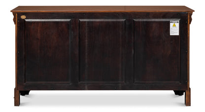 Cafe Au Lait Buffet Walnut-Sideboards-Sarreid-LOOMLAN