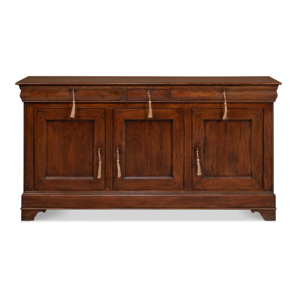 Cafe Au Lait Buffet Walnut-Sideboards-Sarreid-LOOMLAN