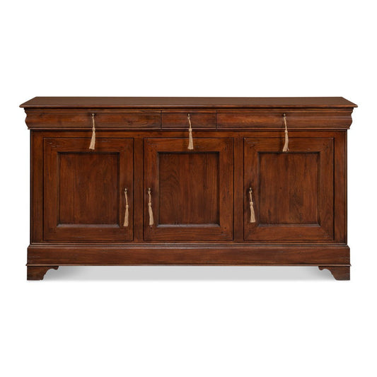 Cafe Au Lait Buffet Walnut-Sideboards-Sarreid-LOOMLAN