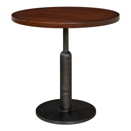 Cafe Round Bistro Table-Dining Tables-Sarreid-LOOMLAN