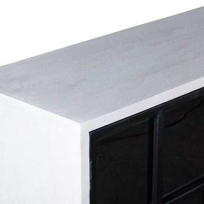 LH Home Caged Four Doors White Sideboard