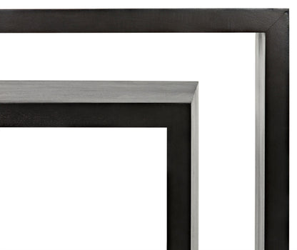 Caine Wood Black Rectangle Console Table-Console Tables-Noir-Sideboards and Things