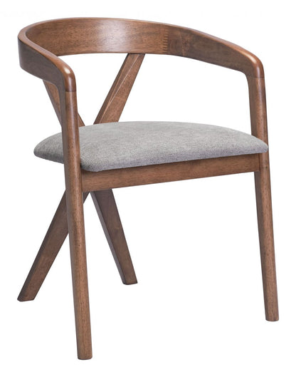 Zuo Modern Cairo Grey Fabric Dining Chair