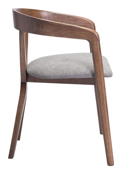 Zuo Modern Cairo Grey Fabric Dining Chair