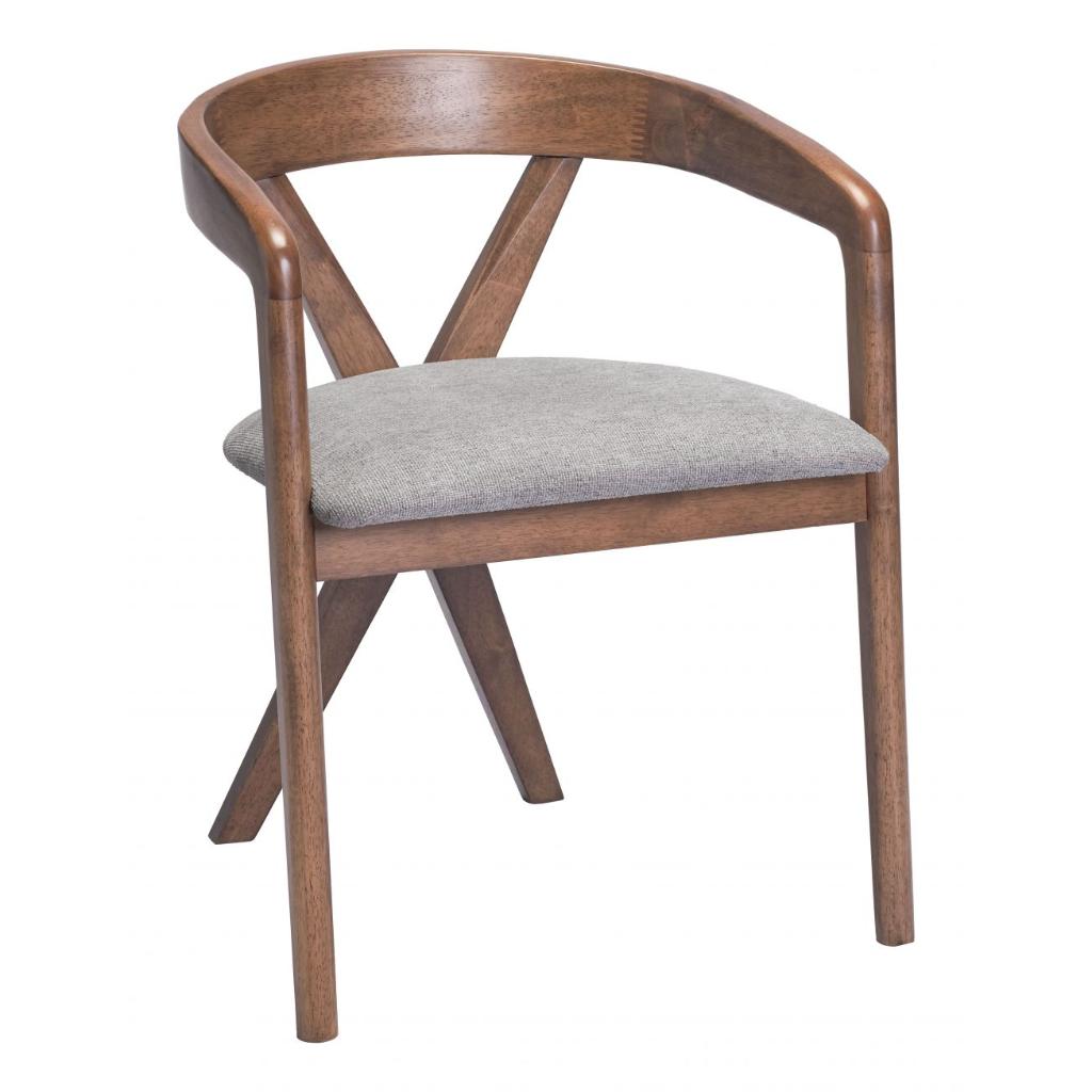 Zuo Modern Cairo Grey Fabric Dining Chair