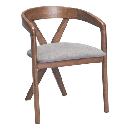 Zuo Modern Cairo Grey Fabric Dining Chair