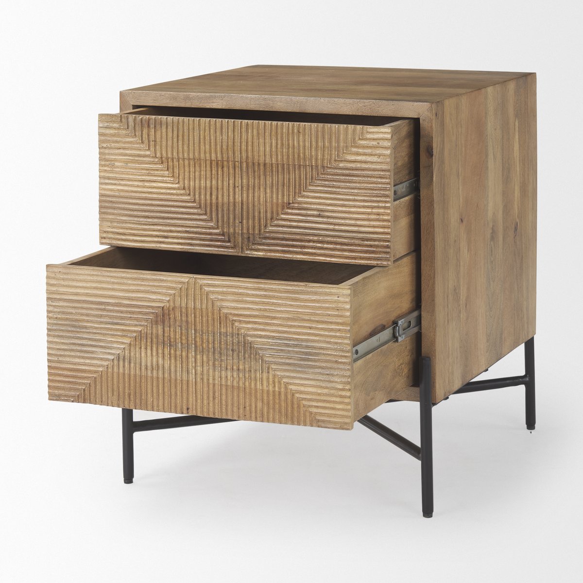 Mercana Cairo Two Drawers Wooden Accent Cabinet